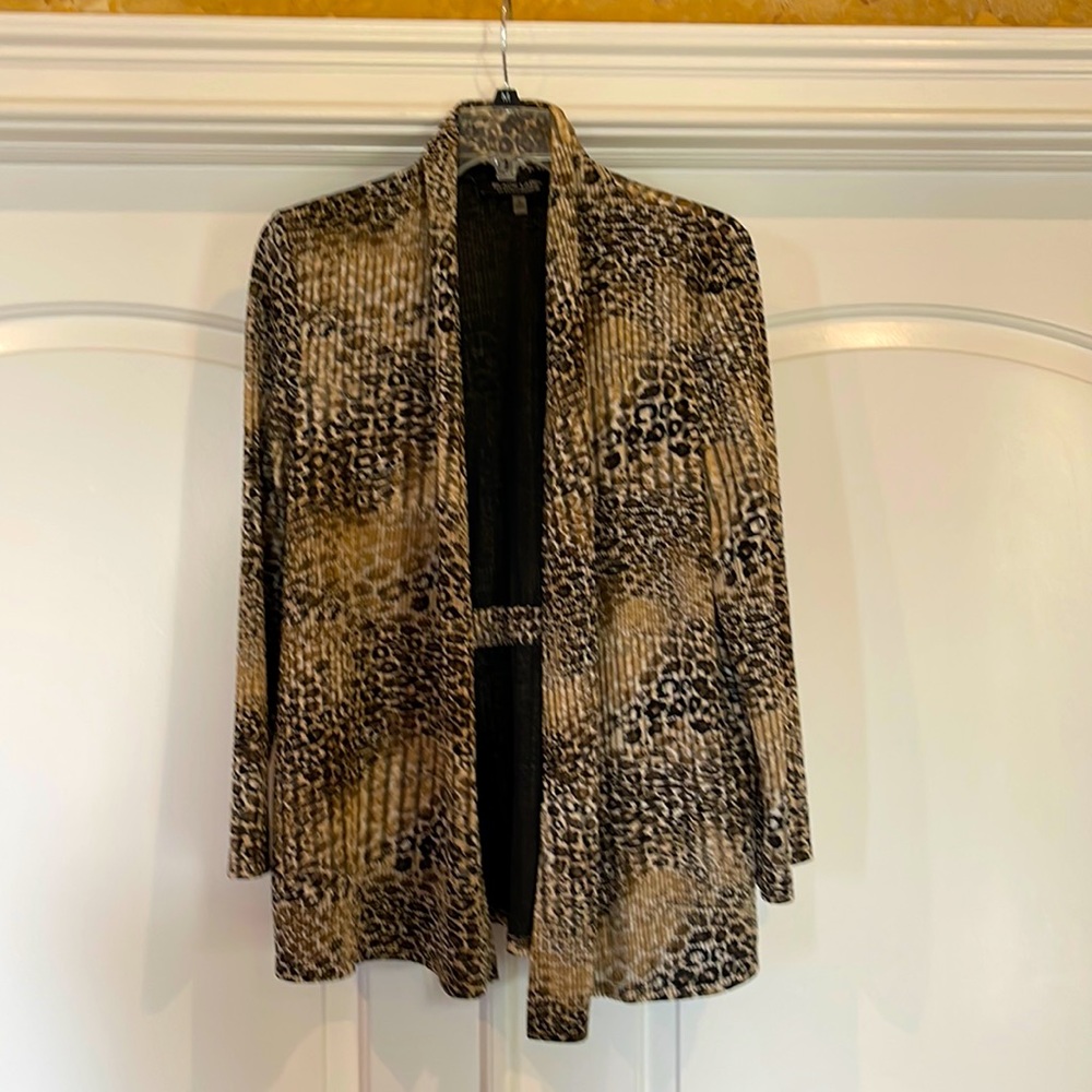 Black Label By Evan-Picone Open Front Cardigan - image 2